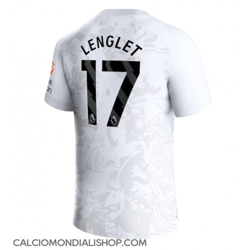 Maglie da calcio Aston Villa Clement Lenglet #17 Seconda Maglia 2023-24 Manica Corta